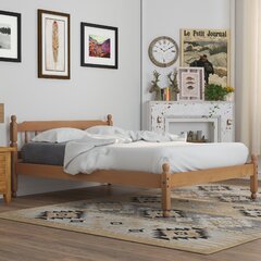 Rustic small on sale double bed